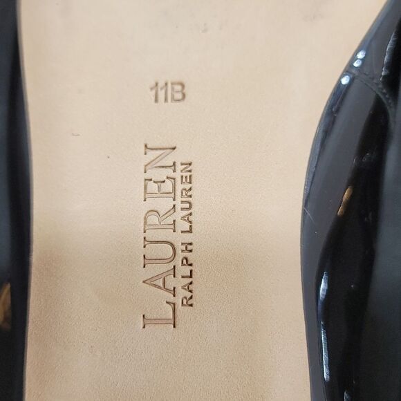 BRAND NEW LAUREN RALPH LAUREN LONDYN PATENT LEATHER MARY JANE BALLET FLATS - Picture 14 of 16